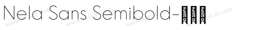 Nela Sans Semibold字体转换
